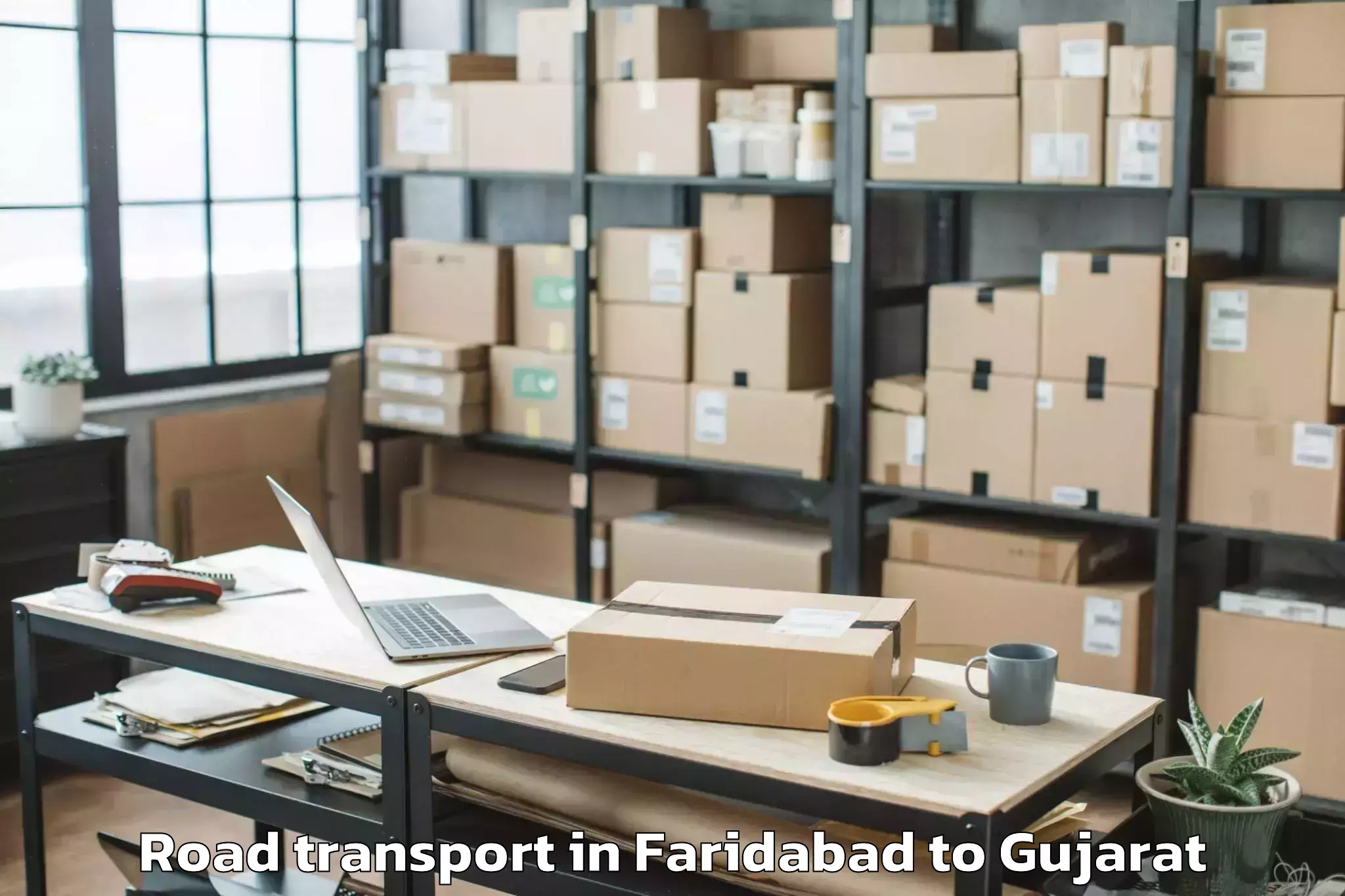 Get Faridabad to Crystal Mall Rajkot Road Transport